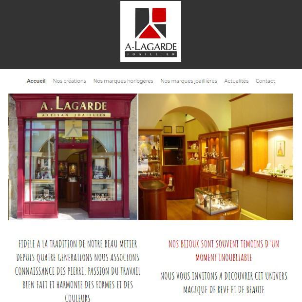 Exemple de site vitrine créé pour un commerce de Cahors
